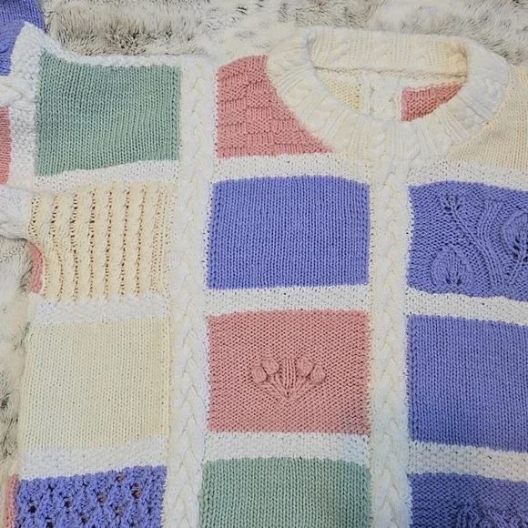 Handmade Pastel Block Sweater - Picture 7 of 10